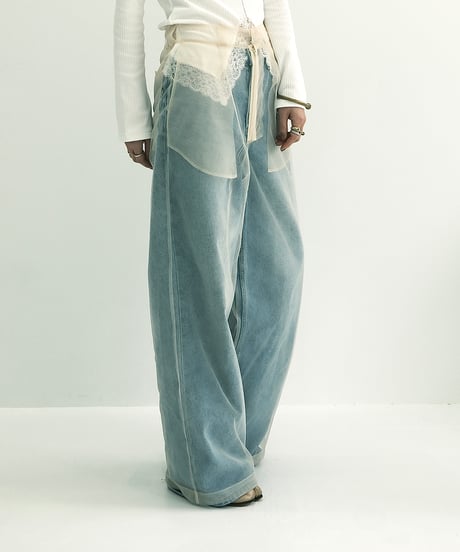 Sheer Layered Trousers