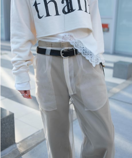 Sheer Layered Trousers
