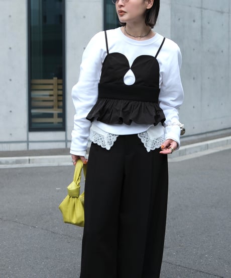 Lace Trimmed Eyelet Top