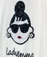 【INDIMARK】 ハッピーフェイス ビジューT-SHIRT【A-165-1】