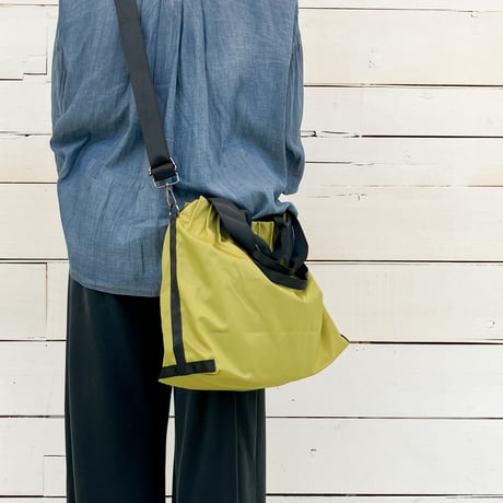 【CURI BISCUI】 TUCK PLEAT 2 HANDLE TOTE BAG