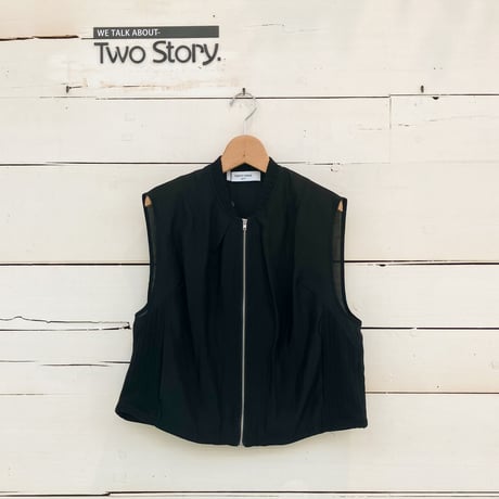 【33℃】 ニット切替シアzip VEST【bc604801】