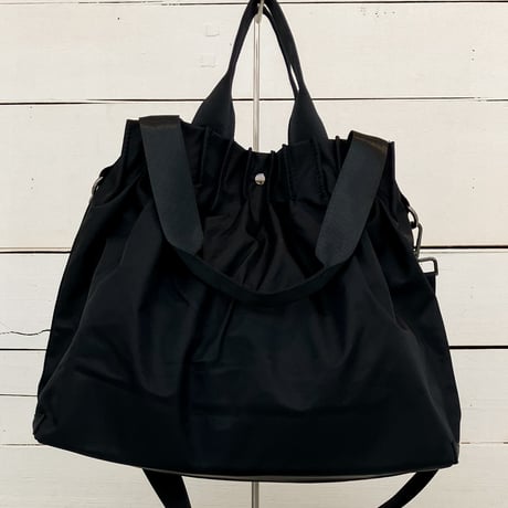 【CURI BISCUI】 TUCK PLEAT 2 HANDLE TOTE BAG