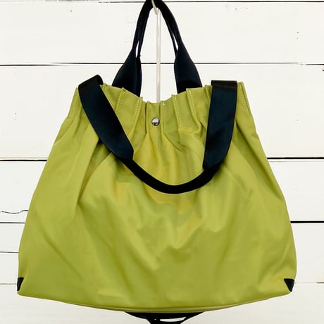 【CURI BISCUI】 TUCK PLEAT 2 HANDLE TOTE BAG