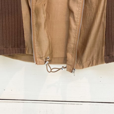 【33℃】 ニット切替シアzip VEST【bc604801】