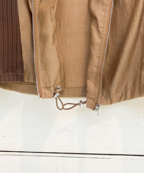 【33℃】 ニット切替シアzip VEST【bc604801】