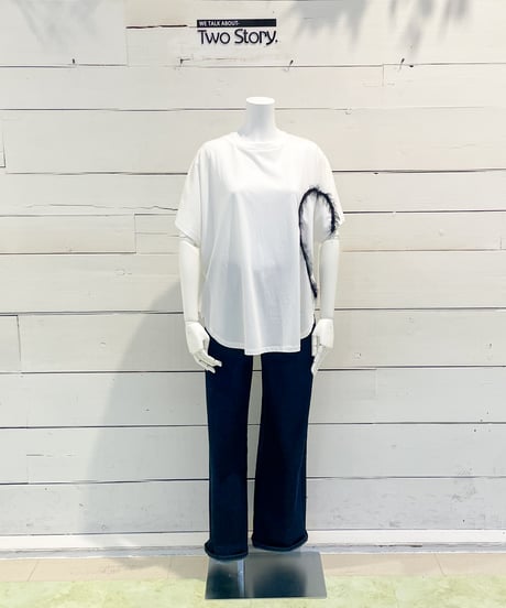 【Margaux Vintage】 HEART FRINGE T-SHIRT【MHP CT-002】