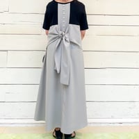 【GALENA】 バイカラーバックリボンワンピース【70060-7105】