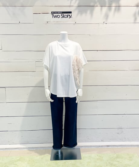 【Margaux Vintage】 HEART FRINGE T-SHIRT【MHP CT-004】