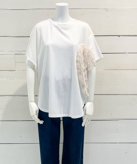 【Margaux Vintage】 HEART FRINGE T-SHIRT【MHP CT-004】