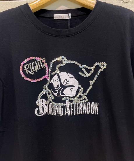 【INDIMARK】 DOGゴロリ ビジューT-SHIRT【A-174】