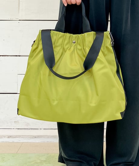 ※再入荷【CURI BISCUI】 TUCK PLEAT 2 HANDLE TOTE BAG