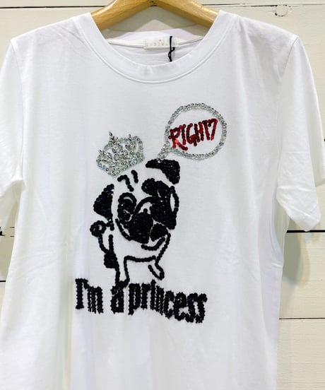 【INDIMARK】 プリンセスドッグ ビジューT-SHIRT【A-176-1】