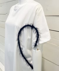 【Margaux Vintage】 HEART FRINGE T-SHIRT【MHP CT-002】
