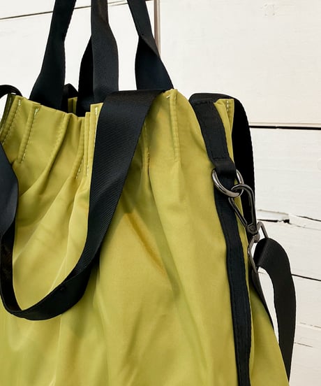 ※再入荷【CURI BISCUI】 TUCK PLEAT 2 HANDLE TOTE BAG