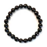 オニキス フレンチカット 天然石ブレスレット