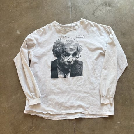 アインシュタイン　プリント　ロンTEE