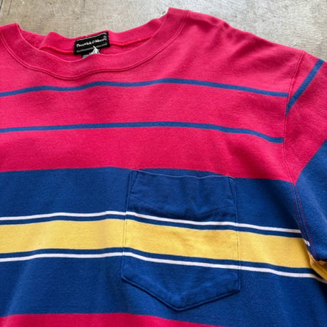 90s　ボーダー　ロンTEE