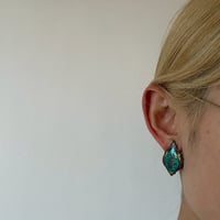VINTAGE STERLING SILVER エスニック調　イヤリング