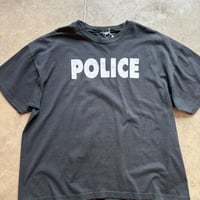 POLICE 両面プリント　ブラックTEE