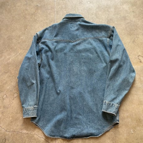 ９０s OLD GAP デニム　ウエスタンシャツ