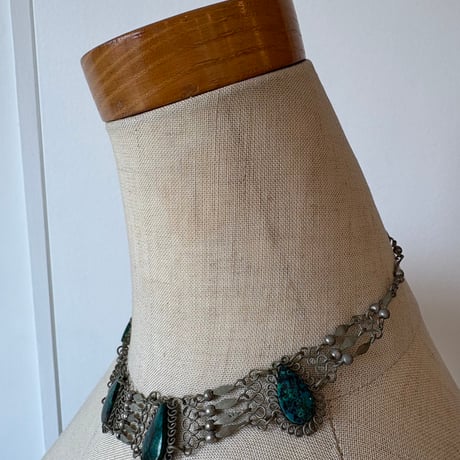 antique シルバー ハンドメイド チョーカー