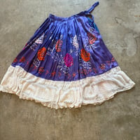 Vintage 50s サテン 刺繍 2WAY スカート