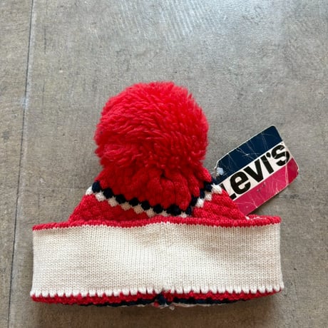 Levi's デッド タグ付きぽんぽんニット帽