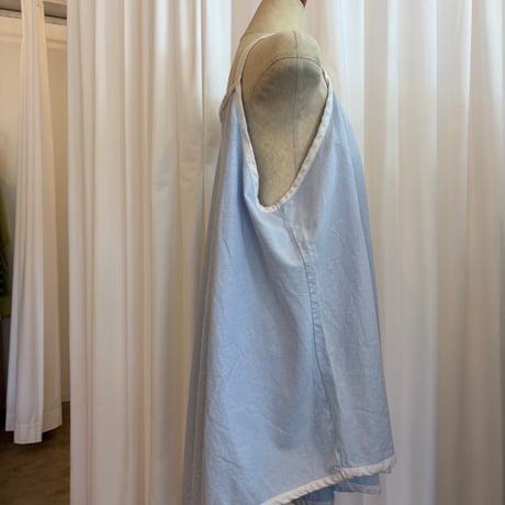 90s LINEN アシンメトリー 2トーン キャミワンピース