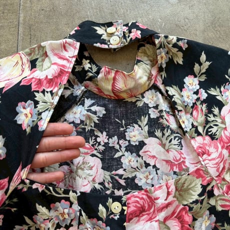 USA MADE ９０s 背中開き　花柄　ドレス
