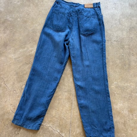 RALPH LAUREN LINEN100 スラックスパンツ
