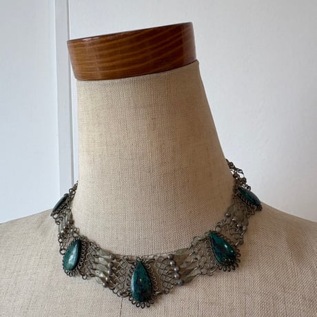 antique シルバー ハンドメイド チョーカー