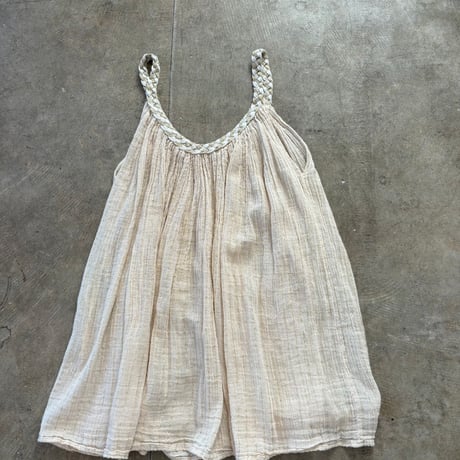 vintage ギリシャmade ラメ入り キャミ チュニック