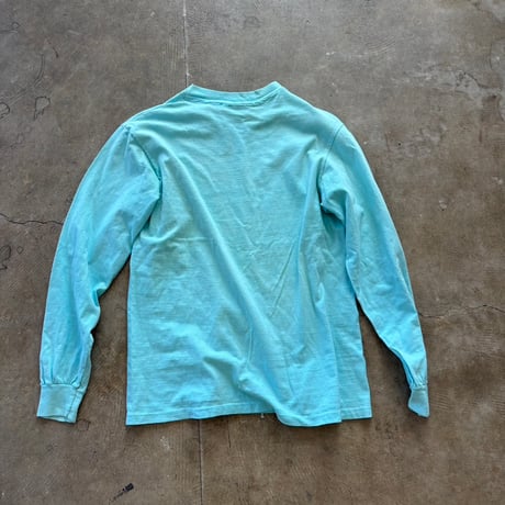 90s Hanes USA made スカル×バラ モチーフ ロンTEE