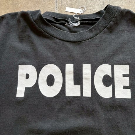 POLICE 両面プリント　ブラックTEE