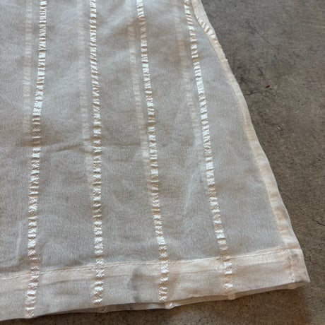 vintage like インド綿 シースルー ドレス
