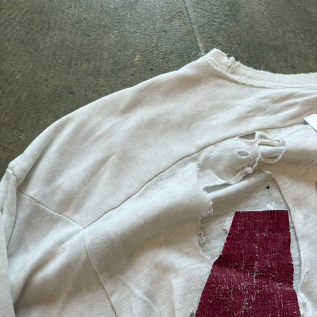 Champion 70s バータグ ボロボロ フットTEE