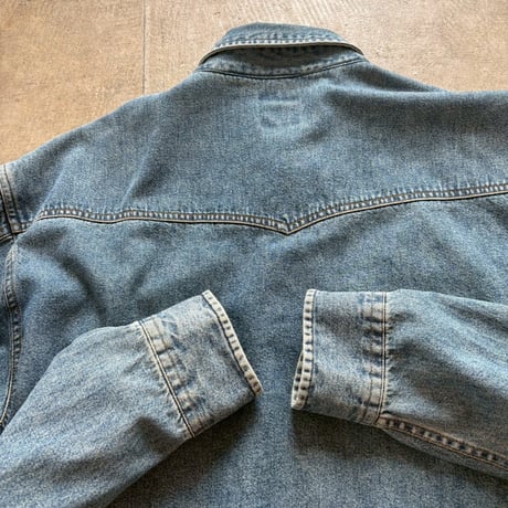 ９０s OLD GAP デニム　ウエスタンシャツ