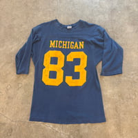 80s champion チャンピオン トリコタグ ナンバリング フットボールTEE ”８３”