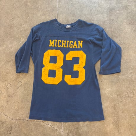 80s champion チャンピオン トリコタグ ナンバリング フットボールTEE ”８３”