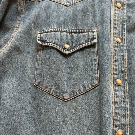 ９０s OLD GAP デニム　ウエスタンシャツ