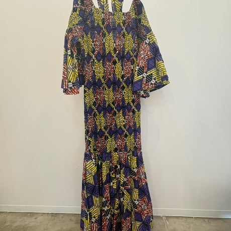 アフリカンバティックドレス