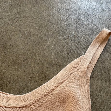 JESELLE コットン×レーヨン ニットキャミ ワンピース