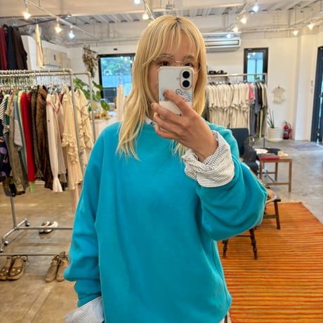 90s champion reverse weave ターコイズ rare color sizeL