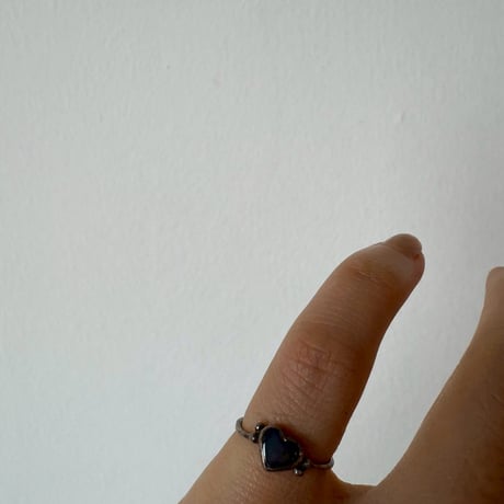シルバー925 Y2K ハートモチーフ ピンキーリング