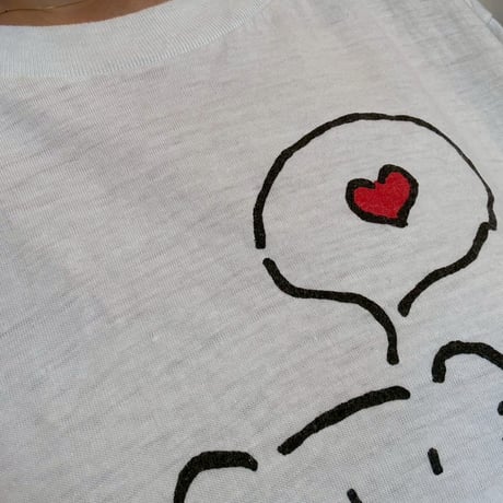 90s made in usa いいこと閃きくまさん プリントTEE