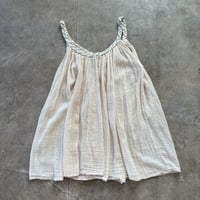 vintage ギリシャmade ラメ入り キャミ チュニック