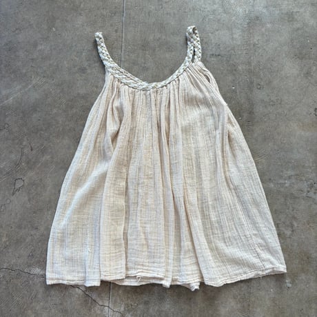 vintage ギリシャmade ラメ入り キャミ チュニック