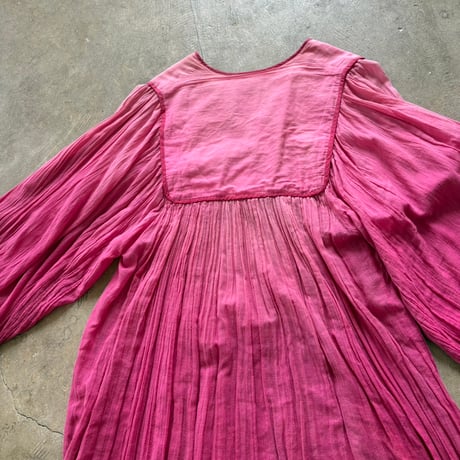 70s vintage インド綿 ドレス
