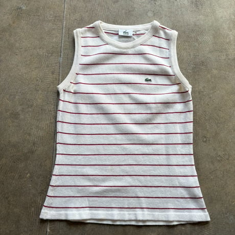 LACOSTE ボーダー　ニットタンク